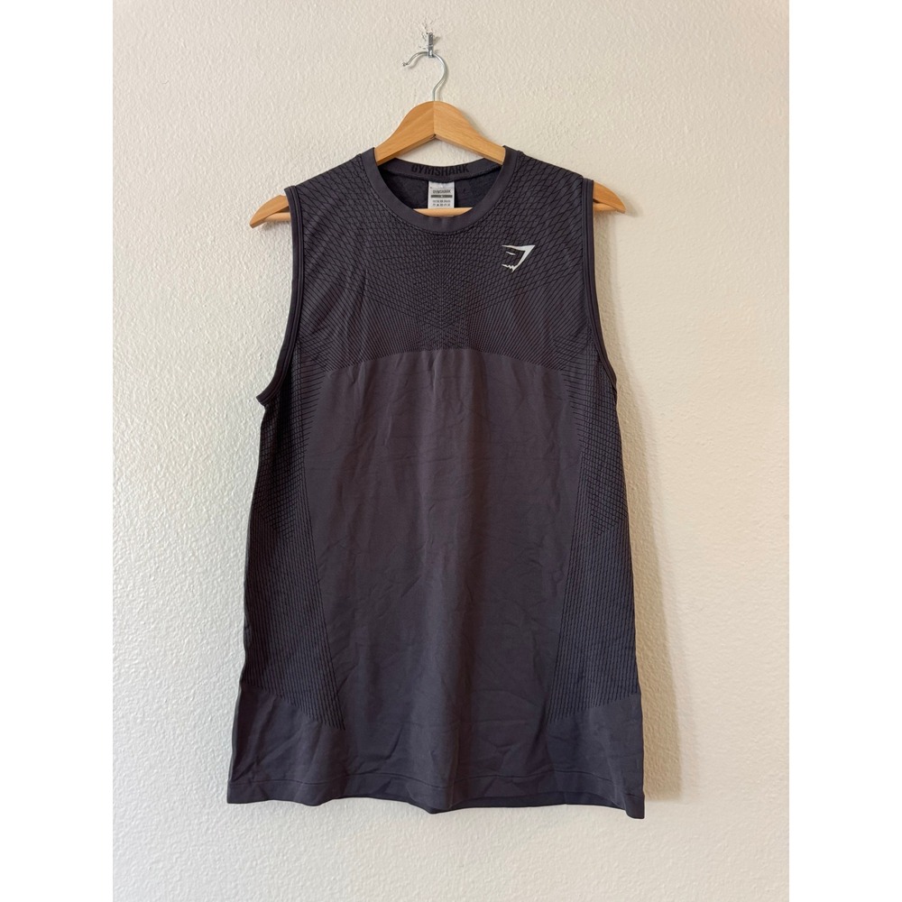 Gymshark‎ Apex Seamless Tank Top Muscle Shirt Small Charcoal Grey Excellent